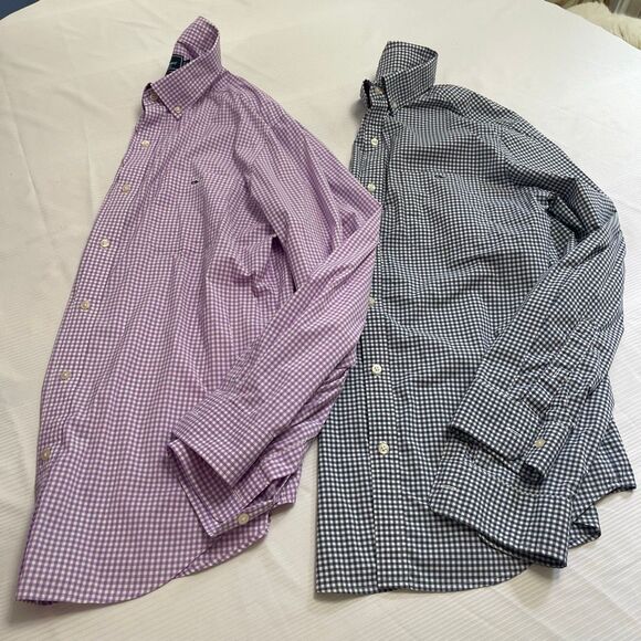Lot Of 2 Vineyard Vines Classic Fit Tucker Button Down Shirt Size Medium - Picture 1 of 12